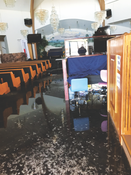 Sparks church flooded sanctuary in January 2023.